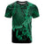 Tonga Polynesian Custom T Shirt Tribal Wave Tattoo Green Unisex Green - Polynesian Pride