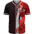 Wallis and Futuna Polynesian Custom Personalised Baseball Shirt - Coat Of Arm With Hibiscus Unisex Red - Polynesian Pride