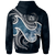 Polynesian Hawaii Zip up Hoodie Ocean Style (Coat of Arms) - Polynesian Pride