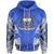 Samoa Polynesian All Over Zip up Hoodie Samoan Pattern With Seal Unisex Blue - Polynesian Pride