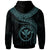 Polynesian Hawaii Kanaka Maoli Zip up Hoodie Hawaiian Waves (Turquoise) - Polynesian Pride