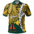 Papua New Guinea Jiwaka Province Polynesian Custom Polo Shirt Tribal Wave Tattoo Unisex Yellow - Polynesian Pride