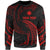 Marshall Islands Polynesian Custom Personalised Sweater - Red Tribal Wave Unisex Red - Polynesian Pride