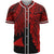 Tokelau Polynesian Custom Personalised Baseball Shirt - Tribal Wave Tattoo Red Unisex Red - Polynesian Pride