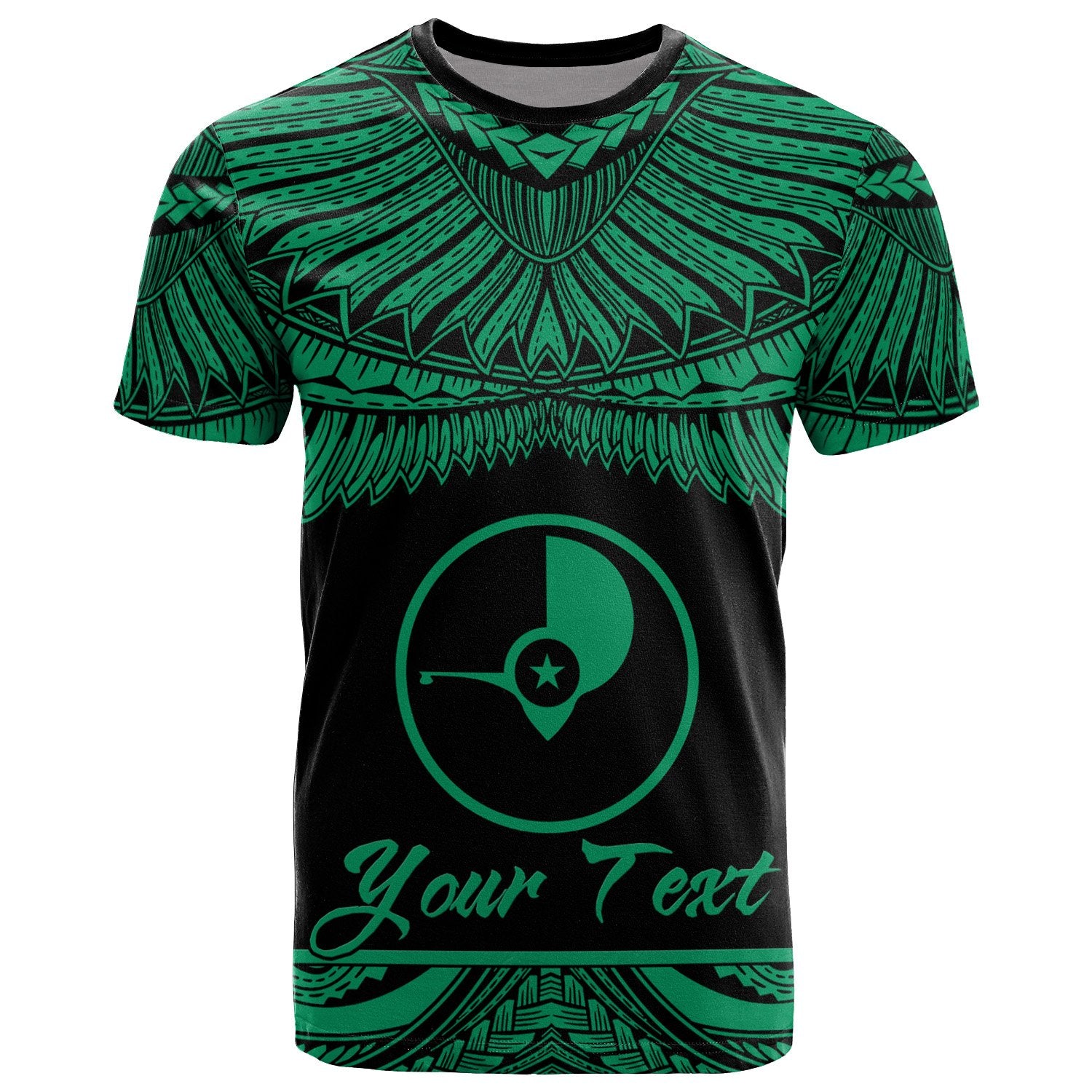 Yap Polynesian Custom T Shirt Yap Pride Green Version Unisex Green - Polynesian Pride