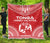 (LESIELI PALETUA) Tonga Premium Quilt - Tonga Coat Of Arms Polynesian Chief Red Version LT13 Red - Polynesian Pride