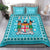 Fiji Bedding Set Pattern - Fijian Tapa Pattern Turquoise LT13 Turquoise - Polynesian Pride