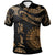 Tahiti Custom Polo Shirt Polynesian Tattoo Gold Version Unisex Gold - Polynesian Pride