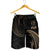 Fiji Polynesian Men's Short - Gold Tribal Wave - Polynesian Pride