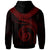 New Caledonia Polynesian Hoodie New Caledonia Waves (Red) - Polynesian Pride