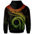 Cook Islands Polynesian Custom Zip up Hoodie Waves (Reggae) - Polynesian Pride