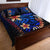 Vanuatu Custom Personalised Quilt Bed Set - Vintage Tribal Mountain - Polynesian Pride