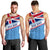 Fiji Day Men Tank Top - Tapa Pattern With Flag - LT12 - Polynesian Pride