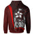 Polynesian Hawaii Zip up Hoodie Kanaka Maoli Red Turtle with Hook - Polynesian Pride