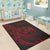 Tonga Area Rug - Polynesian Pattern Style Red Color - Polynesian Pride