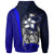 Polynesian Hawaii Hoodie Kanaka Maoli Blue Turtle with Hook - Polynesian Pride