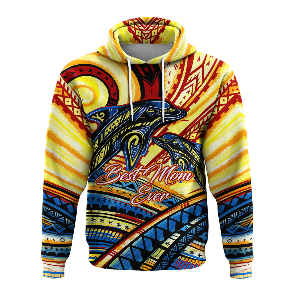 Custom Polynesia Best Mom Ever Hoodie LT12 - Polynesian Pride