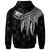 Federated States of Micronesia Custom Zip up Hoodie Polynesian Wings (White) - Polynesian Pride