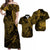 Custom Papua New Guinea Matching Dress and Hawaiian Shirt Raggiana Birds Of Paradise Gold LT13 Gold - Polynesian Pride