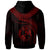 Tonga Polynesian Custom Hoodie Tonga Waves (Red) - Polynesian Pride