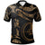 Yap Custom Polo Shirt Polynesian Tattoo Gold Version Unisex Gold - Polynesian Pride