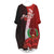 Pohnpei Micronesia Custom Personalised Batwing Pocket Dress - Hibiscus With Coat Of Arm Women Black - Polynesian Pride