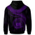 Polynesian Samoa Custom Zip up Hoodie Samoan Waves (Purple) - Polynesian Pride