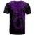 Cook Islands Polynesian T Shirt Cook Islands Waves (Purple) - Polynesian Pride