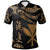 Hawaii Kanaka Maoli Custom Polo Shirt Polynesian Tattoo Gold Version Unisex Gold - Polynesian Pride