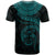 Fiji Polynesian Custom T Shirt Fijian Waves (Turquoise) - Polynesian Pride