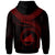 Tokelau Polynesian Zip up Hoodie Tokelau Waves (Red) - Polynesian Pride