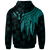 Kosrae Zip up Hoodie Polynesian Wings (Turquoise) - Polynesian Pride