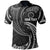 Cook Islands Polynesian Custom Polo Shirt White Tribal Wave Unisex White - Polynesian Pride