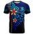 Yap T Shirt Blue Vintage Tribal Mountain Unisex Blue - Polynesian Pride