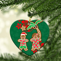 Hawaii Tropical Christmas Cookies Christmas Ornament - LT12 Heart - Polynesian Pride