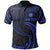 Nauru Polynesian Custom Polo Shirt Blue Tribal Wave Unisex Blue - Polynesian Pride