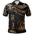 Vanuatu Custom Polo Shirt Polynesian Tattoo Gold Version Unisex Gold - Polynesian Pride