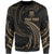 Tuvalu Polynesian Custom Personalised Sweater - Gold Tribal Wave Unisex Gold - Polynesian Pride