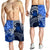 Samoa Men's Shorts - Samoa Seal Wave Style (Blue) - Polynesian Pride