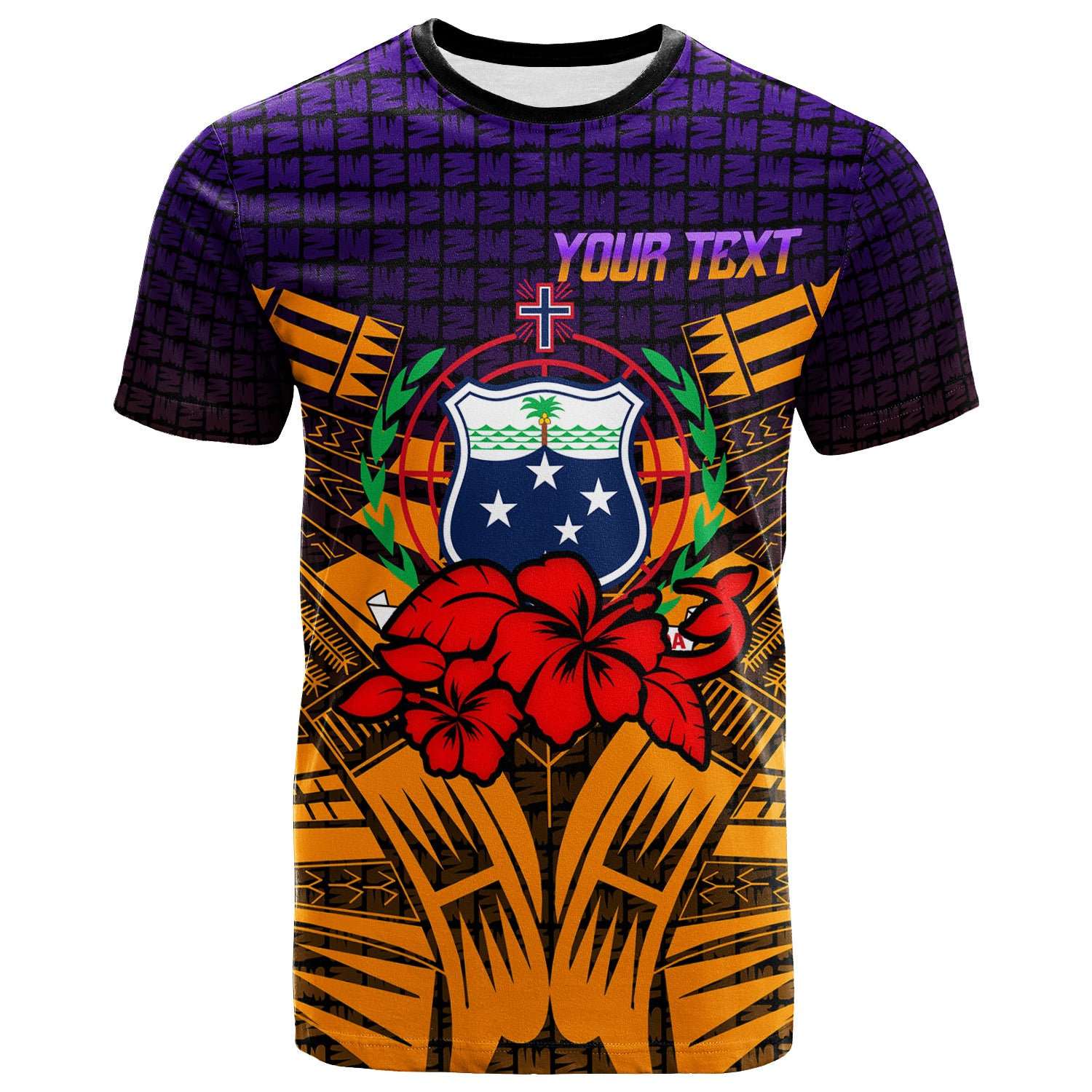 Custom Samoa T Shirt Hibiscus With Tribal LT12 Unisex Orange - Polynesian Pride