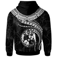 Tonga Polynesian Custom Hoodie Tonga Waves (White) - Polynesian Pride