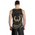 Pohnpei Micronesia Men's Tank Top - Gold Tribal Wave - Polynesian Pride