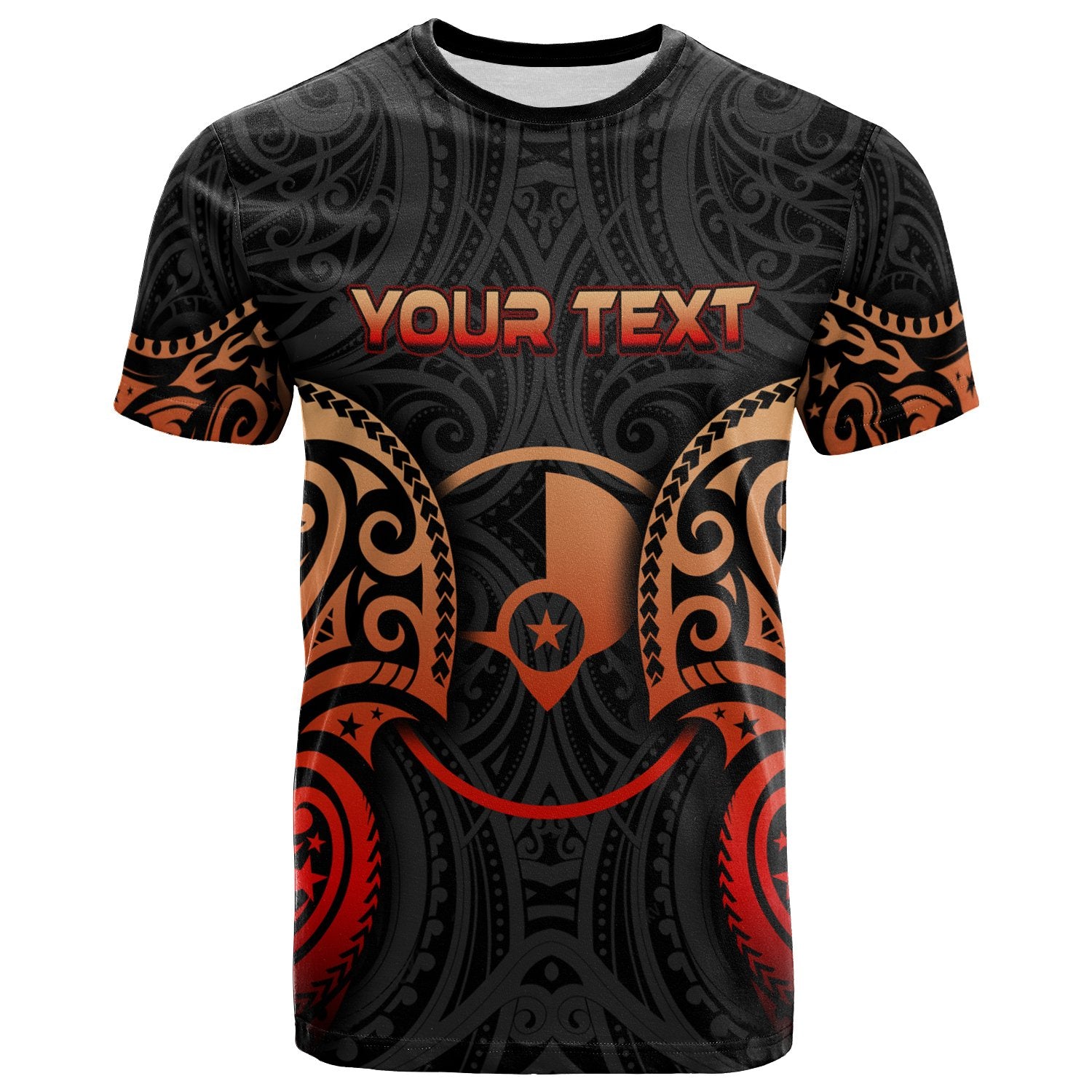 Yap Micronesia Custom T Shirt Spirit Red Version Unisex Red - Polynesian Pride