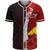 Tokelau Polynesian Custom Personalised Baseball Shirt - Coat Of Arm With Hibiscus Unisex Red - Polynesian Pride