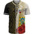 Tuvalu Polynesian Custom Personalised Baseball Shirt - Coat Of Arm With Hibiscus Gold Unisex Gold - Polynesian Pride