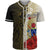 Cook Islands Polynesian Custom Personalised Baseball Shirt - Coat Of Arm With Hibiscus Gold Unisex Gold - Polynesian Pride