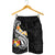 Tonga Men's Shorts - Tonga Seal Polynesian Patterns Plumeria (Black) - Polynesian Pride