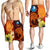 Yap Men's Shorts - Tribal Tuna Fish Orange - Polynesian Pride