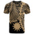 Nauru Polynesian Custom T Shirt Tribal Wave Tattoo Gold Unisex Gold - Polynesian Pride