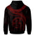 Papua New Guinea Polynesian Zip up Hoodie Papua New Guinea Waves (Red) - Polynesian Pride